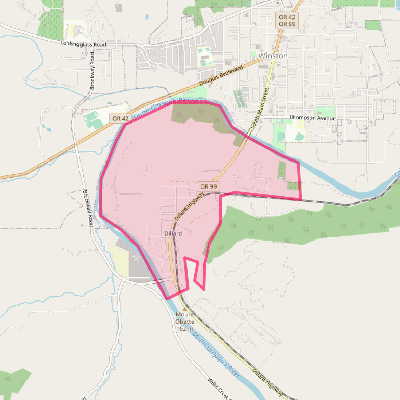 Map of Dillard