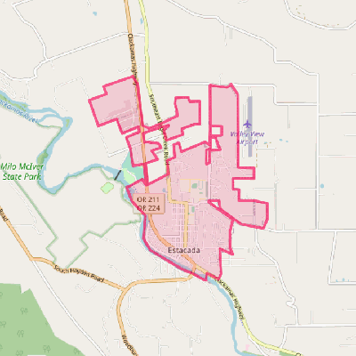 Map of Estacada