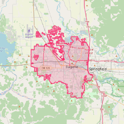 Map of Eugene