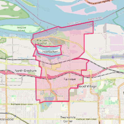 Map of Fairview