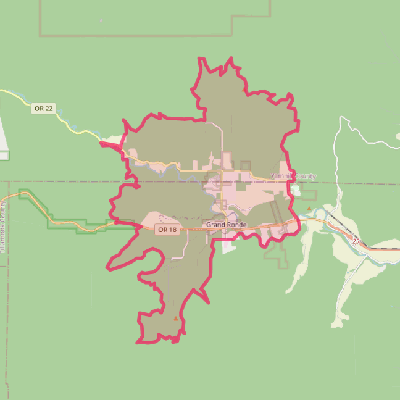 Map of Grand Ronde