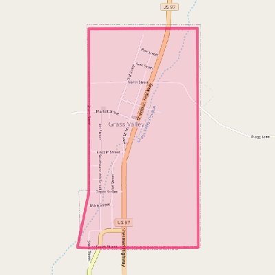 Map of Grass Valley