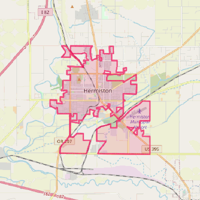 Map of Hermiston