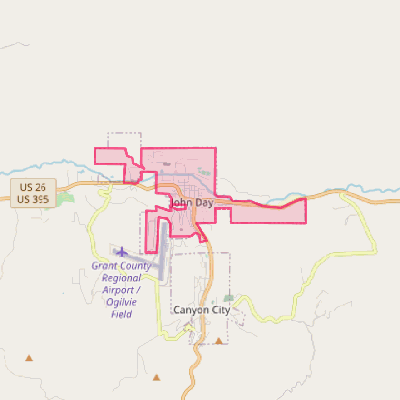 Map of John Day