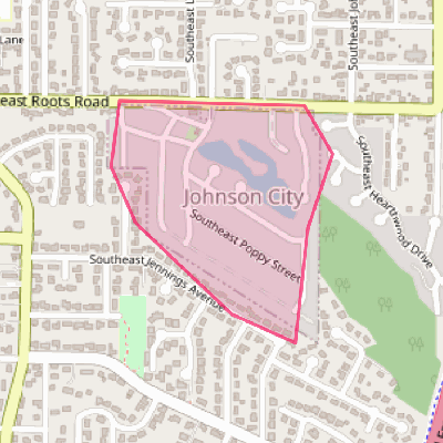 Map of Johnson City