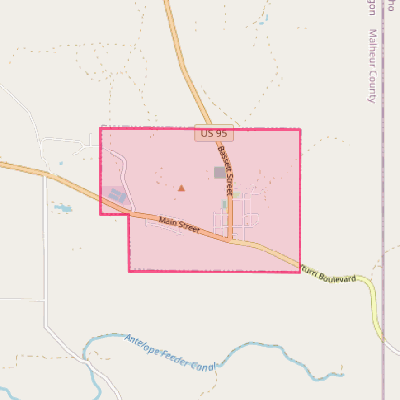 Map of Jordan Valley