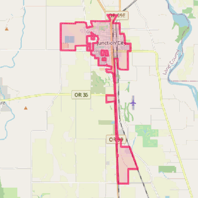 Map of Junction City