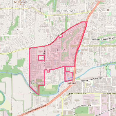 Map of King City