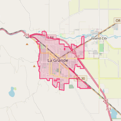 Map of La Grande