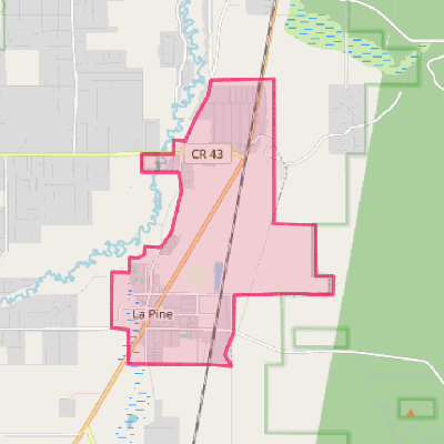 Map of La Pine