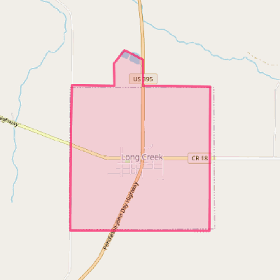 Map of Long Creek