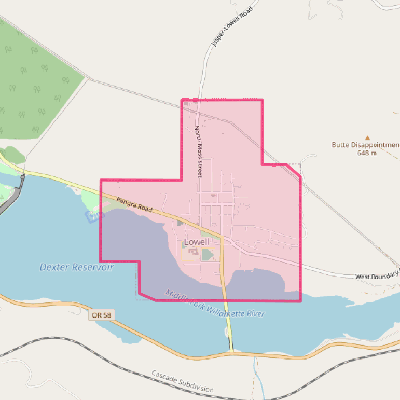 Map of Lowell