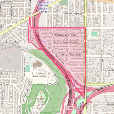 Map of Maywood Park