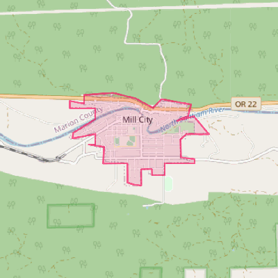 Map of Mill City