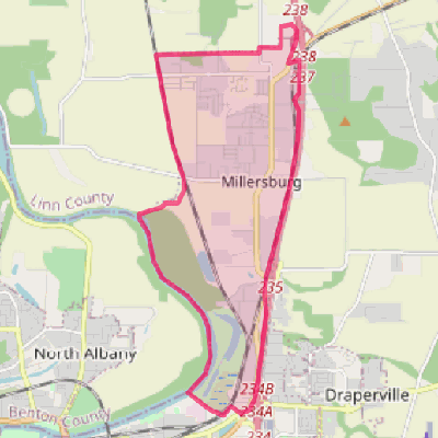 Map of Millersburg