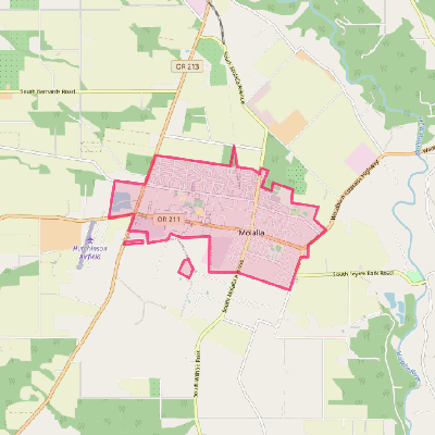 Map of Molalla