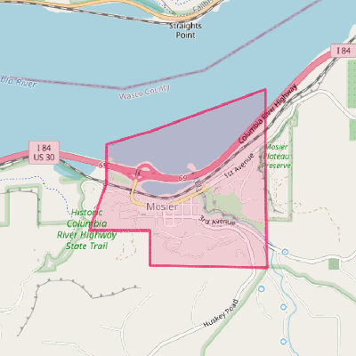 Map of Mosier