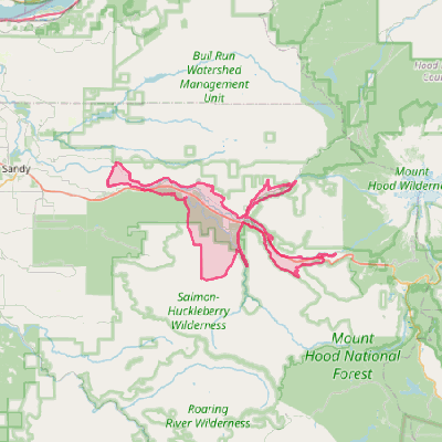 Map of Mount Hood Village