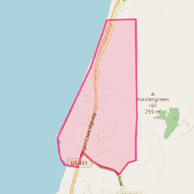 Map of Nesika Beach