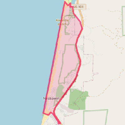 Map of Neskowin