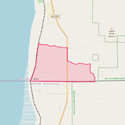 Map of New Pine Creek