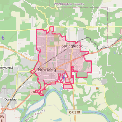 Map of Newberg