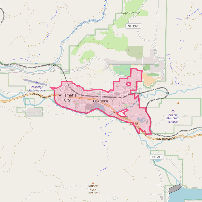 Map of Oakridge