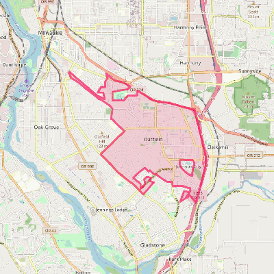 Map of Oatfield