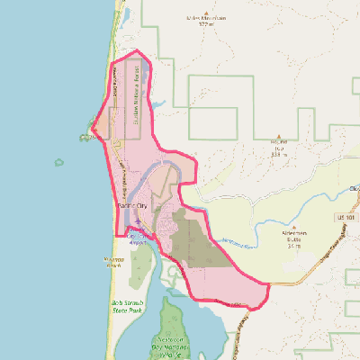 Map of Pacific City