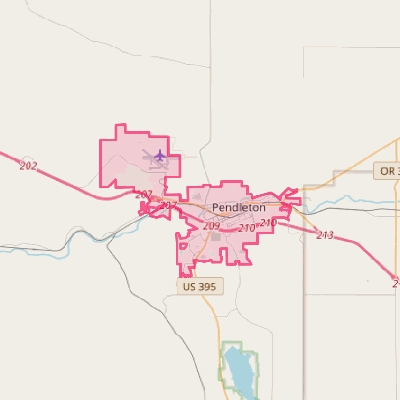 Map of Pendleton