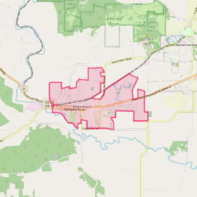 Map of Philomath