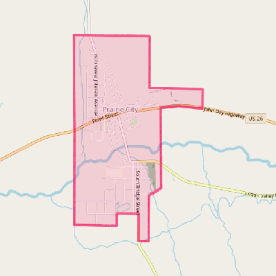Map of Prairie City
