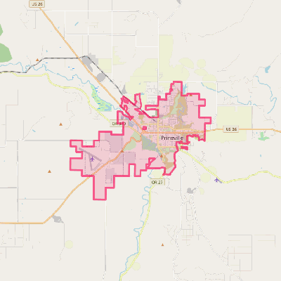 Map of Prineville