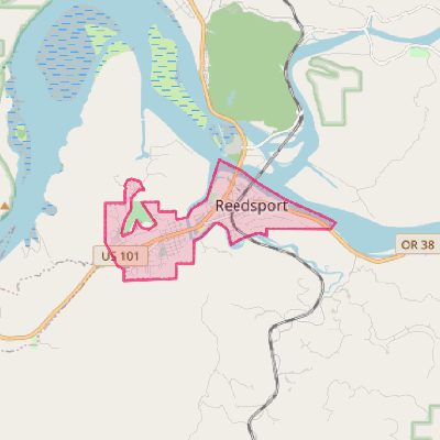 Map of Reedsport