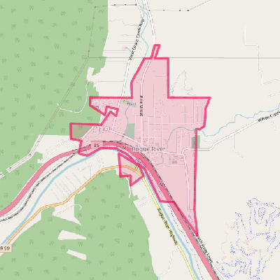 Map of Rogue River