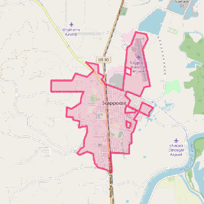 Map of Scappoose