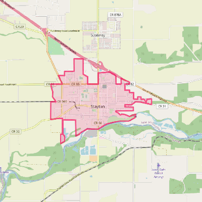 Map of Stayton