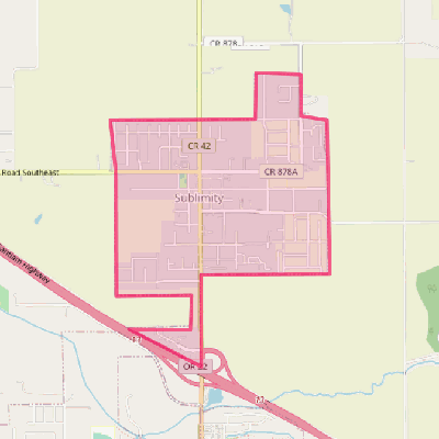 Map of Sublimity