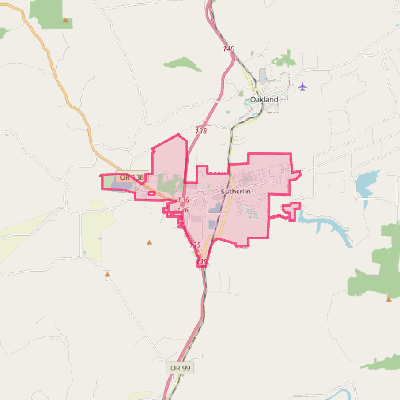 Map of Sutherlin