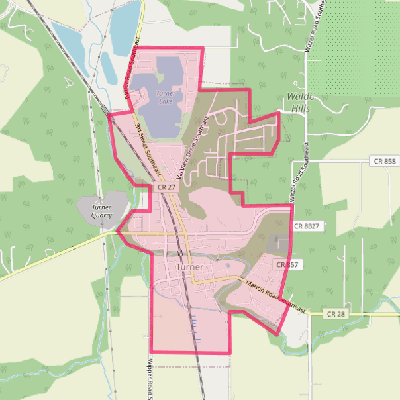 Map of Turner