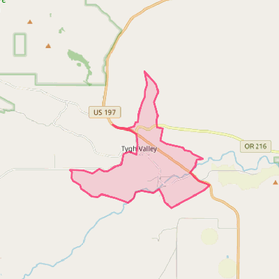 Map of Tygh Valley