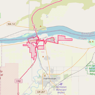 Map of Umatilla