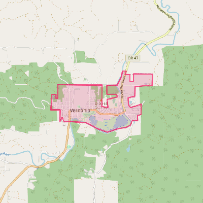 Map of Vernonia