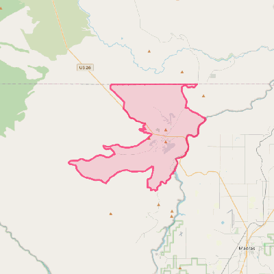 Map of Warm Springs