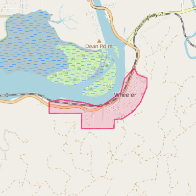 Map of Wheeler