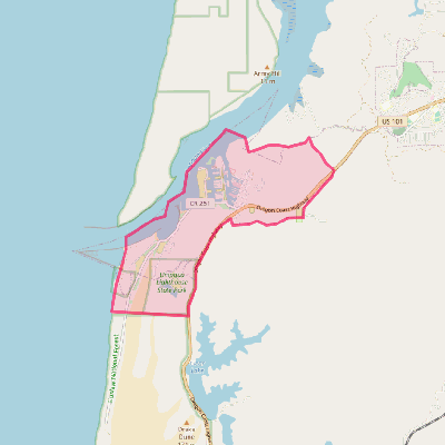 Map of Winchester Bay