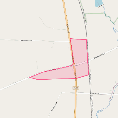 Map of Adamsville