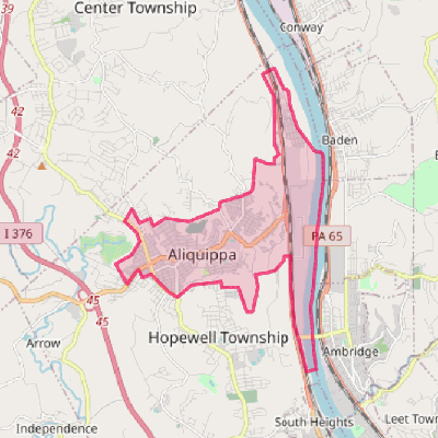 Map of Aliquippa