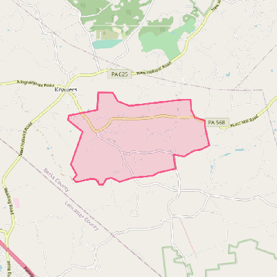 Map of Alleghenyville