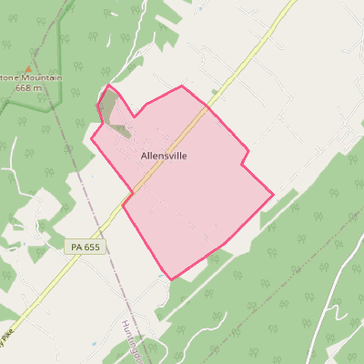 Map of Allensville